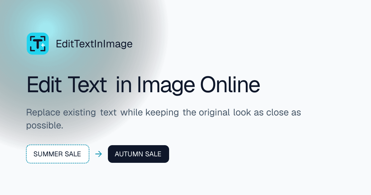 Before: Edit Text in Image Online